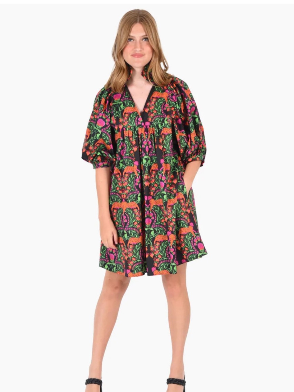 Emily McCarthy Stella Lounging Leopards Dress - Size XS